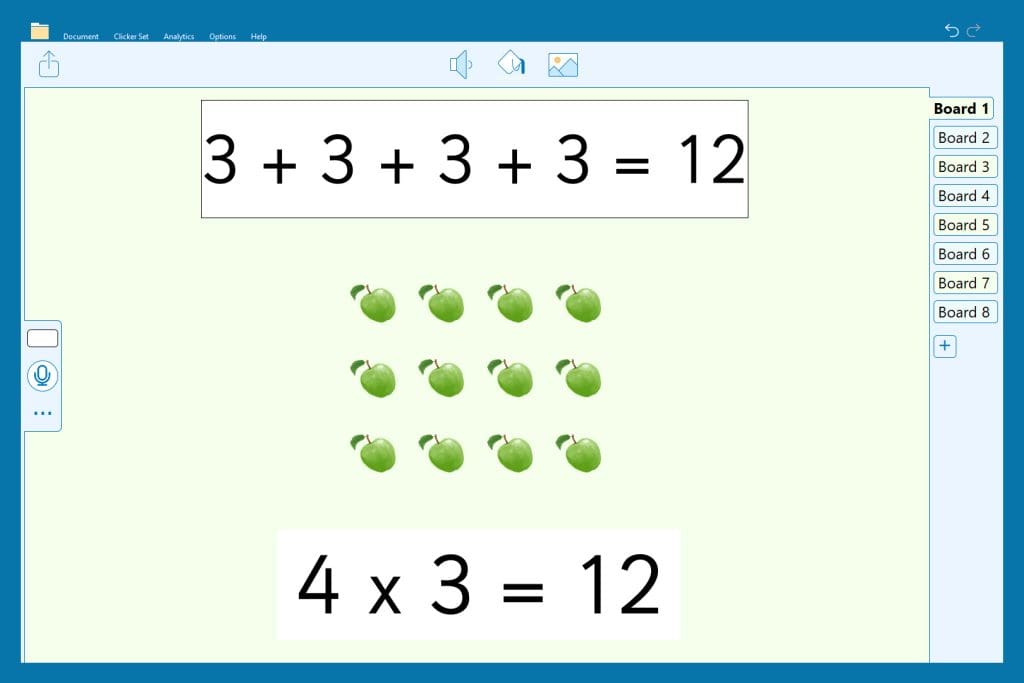boost muliplication practice with clicker-2