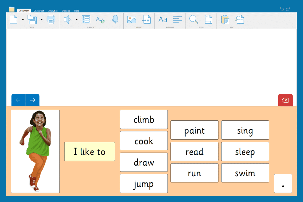 The ‘I Like To - Sentence Patterns’ Connect Set.