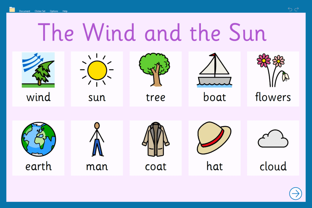 "The Wind and the Sun" Talk Set.