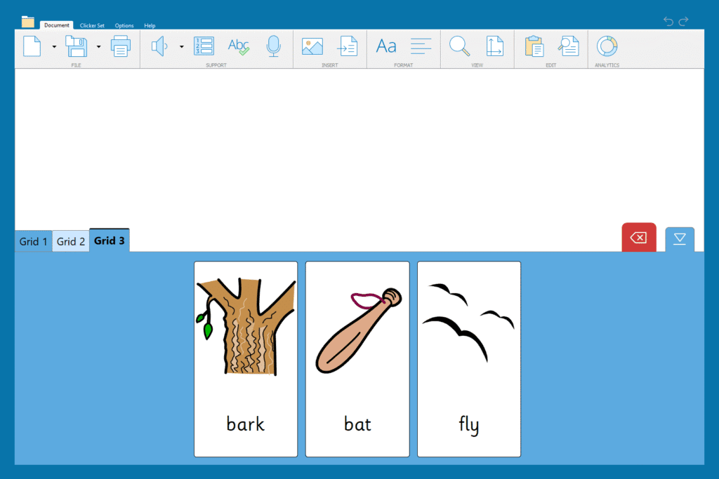 "Quick Words" Word Bank.