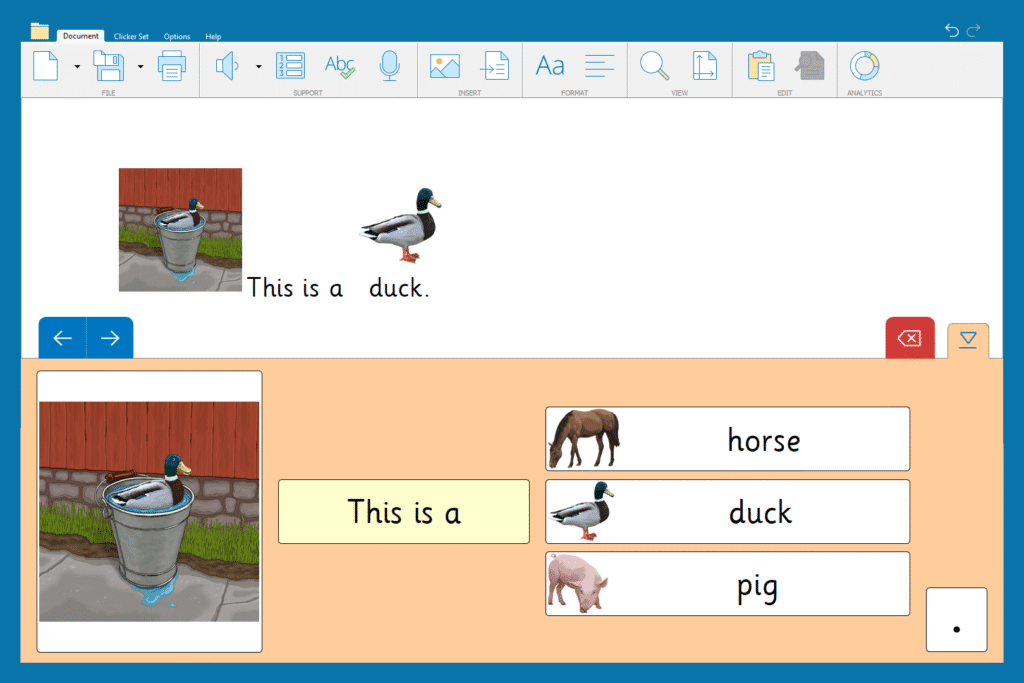 The 'Farm Animals' Connect Set with added pictures.