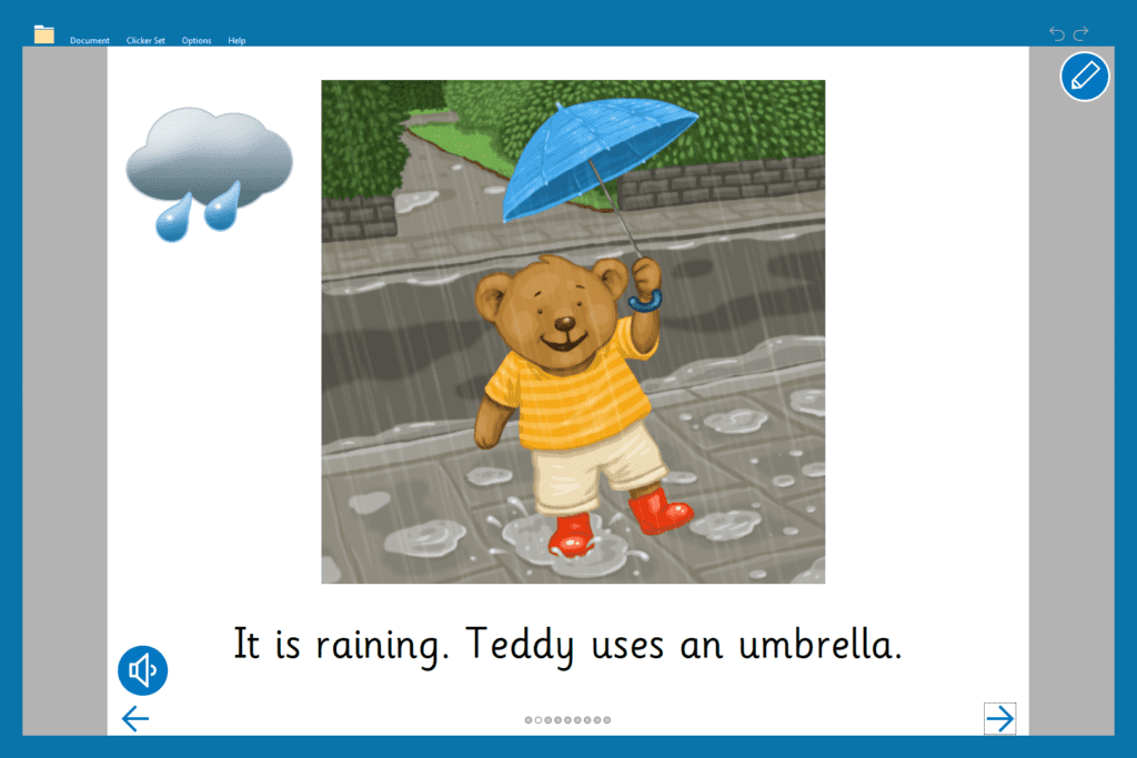 Teddy's Weather Read a Book.